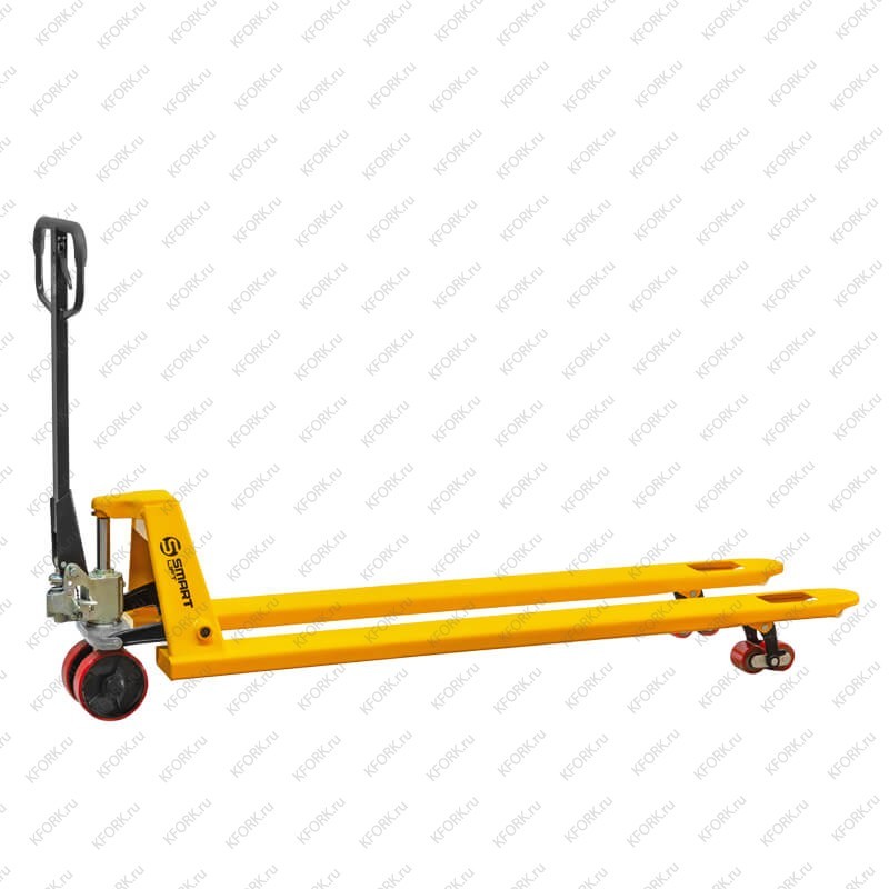 Гидравлическая тележка (рохля) SMARTLIFT SD-L CBY-BF2.5 2500 кг 1800x550 мм, длинновильная