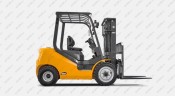 Вилочный автопогрузчик UN Forklift FD35T-CNGA8 3,5 тонны, дизель
