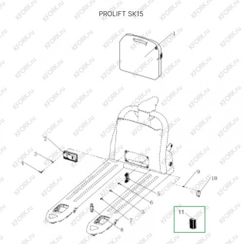 Зарядное устройство для тележек SK15/SD15L (24В)