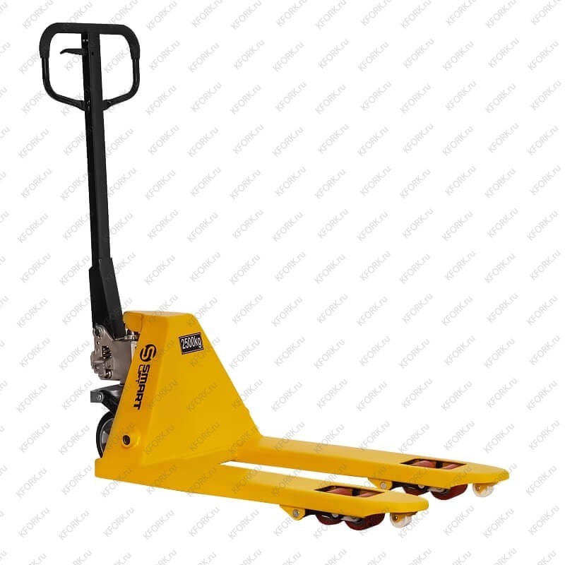 Гидравлическая тележка (рохля) SMARTLIFT SD-S AC25 2500 кг 550х800 мм, RDP, коротковильная