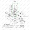 Ось крепления ручки для гидравлических тележек JC20