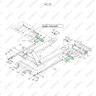 Ось крепления рычага силового блока для гидравлических тележек AC25