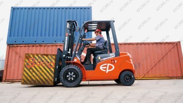 Электрический автопогрузчик EP EFL253S 2,5 т 80/230 В/Ач