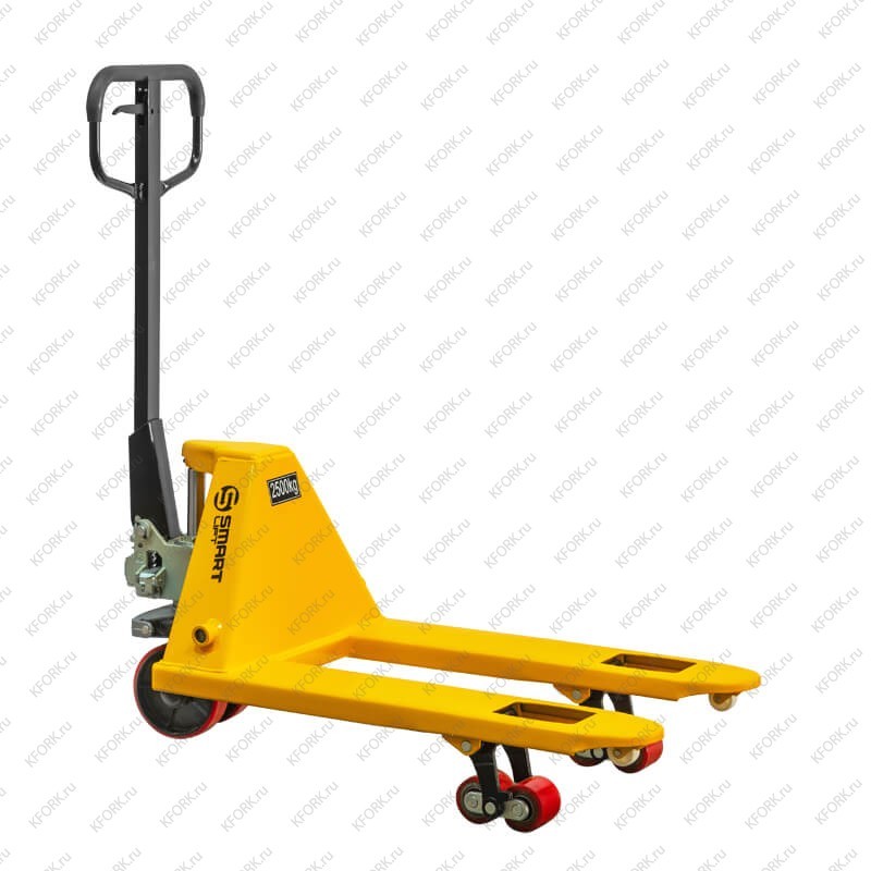 Гидравлическая тележка (рохля) SMARTLIFT SD-S BF25 2500 кг 550х800 мм, коротковильная