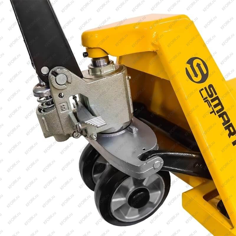 Гидравлическая тележка (рохля) SMARTLIFT SD-S CBY-BF2.5 2500 кг 550х800 мм, RDP, коротковильная