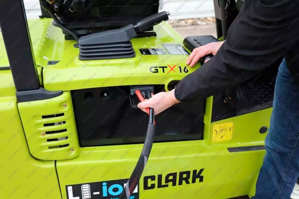Вилочный электропогрузчик Clark GEX16 1,6 т Li-ion 4 опоры