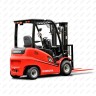 Погрузчик электро Hangcha 2,5 т 80/300 В/Ач 4 опоры