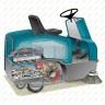 Подметальная машина Tennant 6100