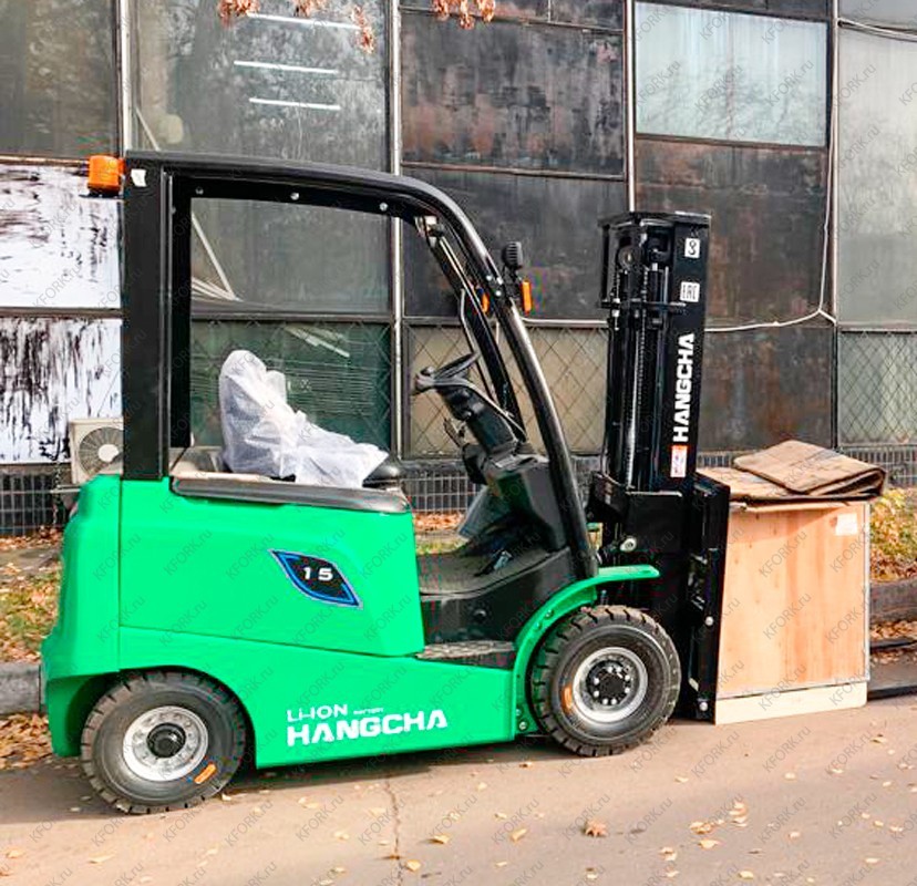 Электрический автопогрузчик Hangcha 1,5 т Li-Ion 80V/202 4 опоры