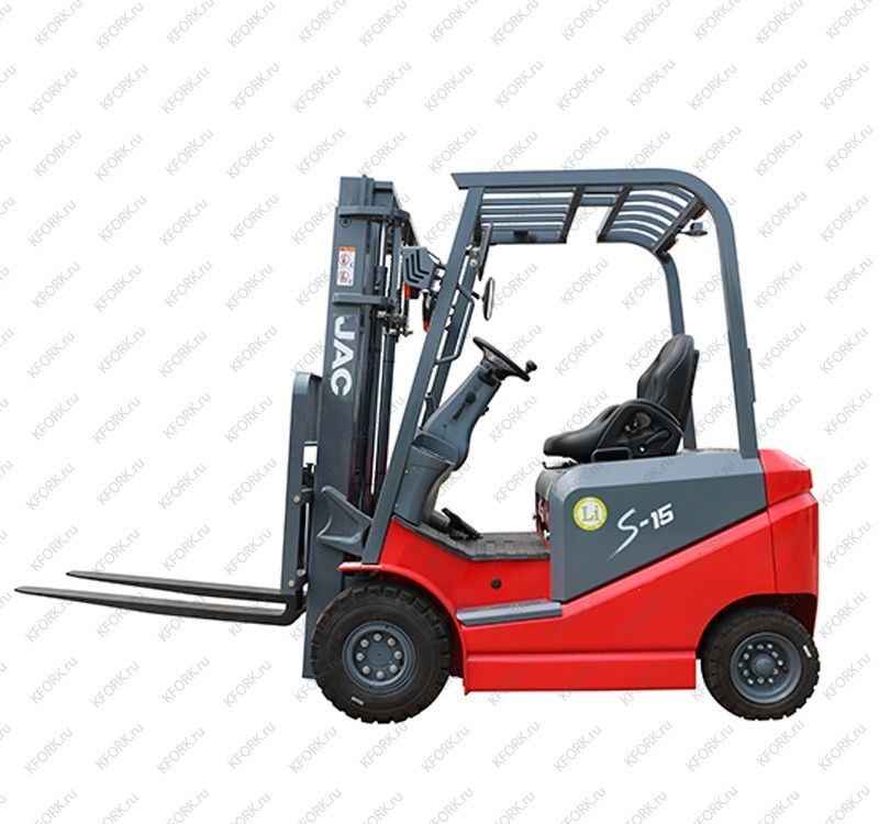 Погрузчик электро JAC 1,5 т 400 Ач 4 опоры Cерия S
