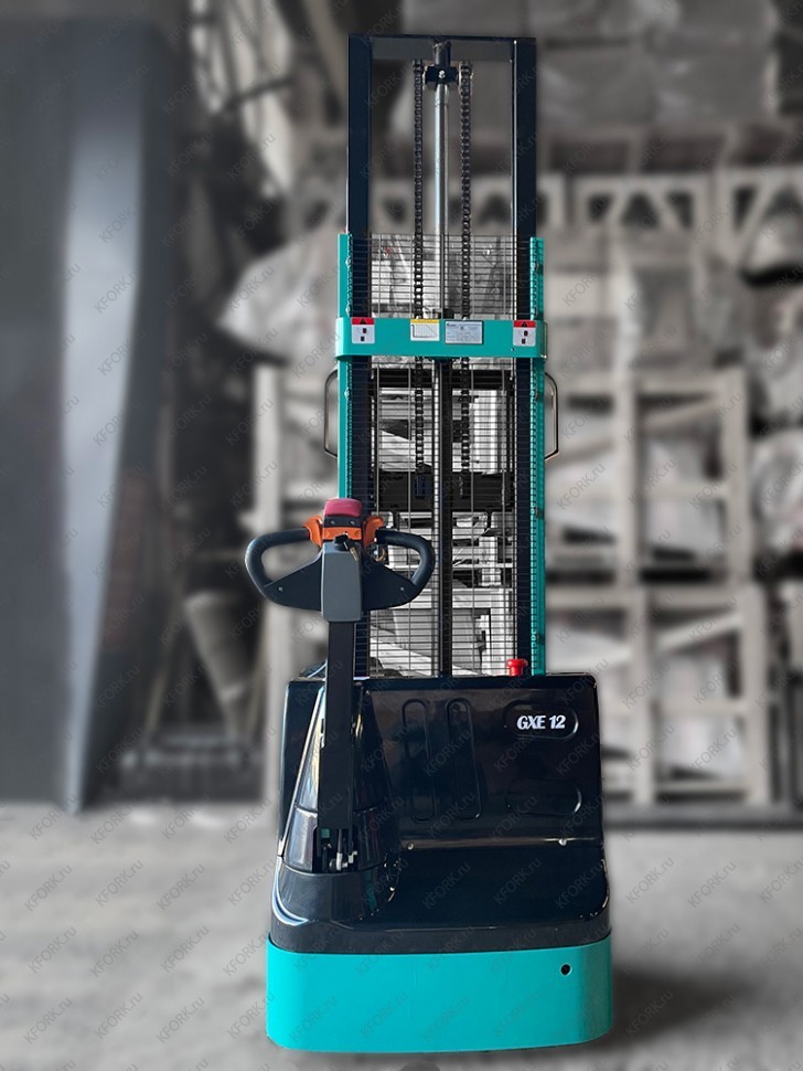 Штабелер электрический самоходный Glavman GXE1235L 1200 кг 3500 мм с литиевой батареей