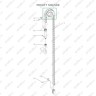 Ролик центральной цепи для штабелеров SDR 1536/1545S/1645/1656/2036/2045, SDK