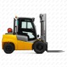Бензиновый автопогрузчик Jungheinrich TFG545 4,5 тонны