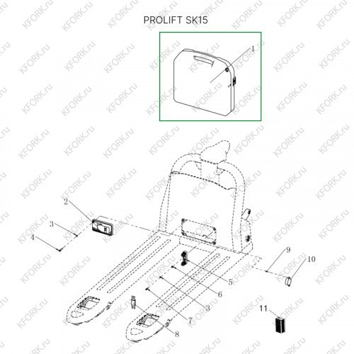 Аккумуляторная батарея 48В 30Ач Li-ion для тележек SD20L