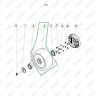 Грузовое колесо ричтрака RV, 300х120 мм, PU