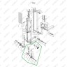 Колесная опора поворотная с тормозом в сборе для TRV