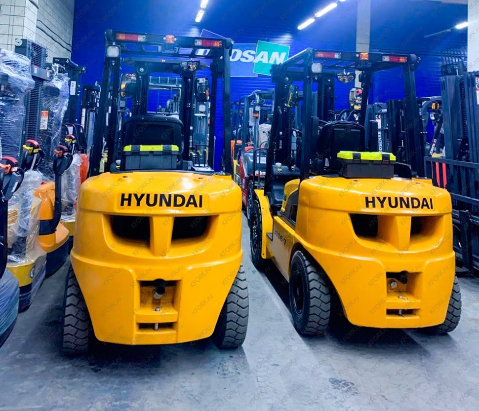 Вилочный автопогрузчик Hyundai 35DЕ-7 3,5 тонны, дизель