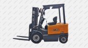 Эл. погрузчик UN Forklift 3 т 83.2/405 В/Ач 4 опоры