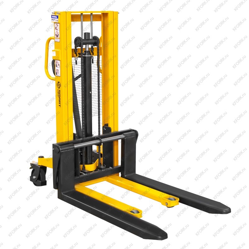 Ручной гидравлический штабелер SMARTLIFT SDA 1020 1т 2м, вилы 300-850 мм