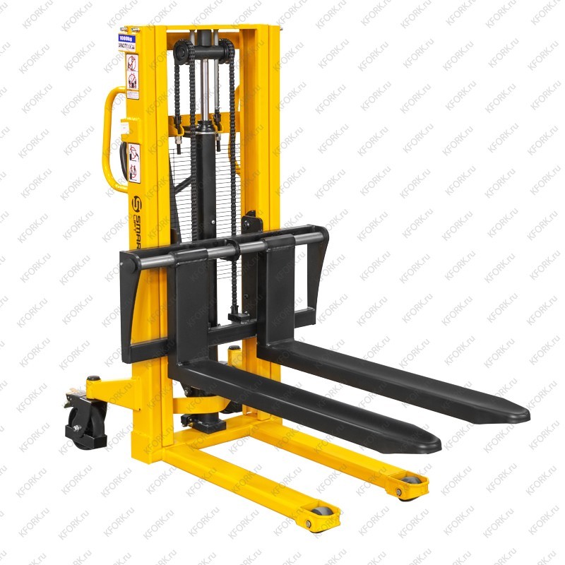 Ручной гидравлический штабелер SMARTLIFT SDA 1020 1т 2м, вилы 300-850 мм