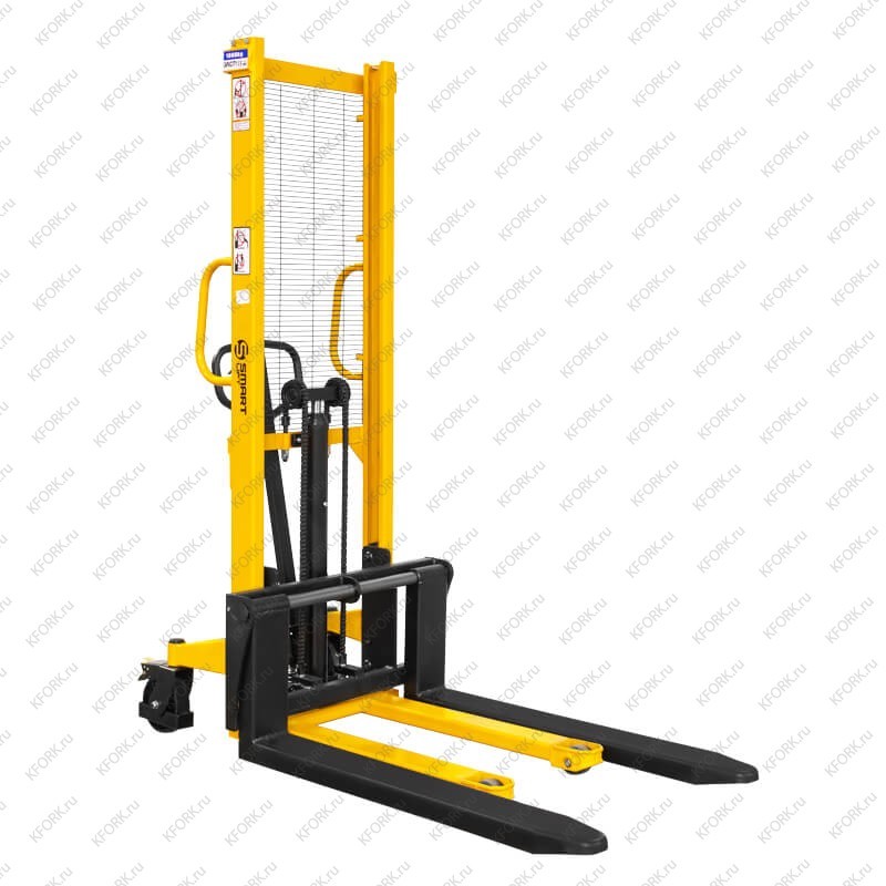Ручной гидравлический штабелер SMARTLIFT SDA 1516 1,5т 1,6м, вилы 300-850 мм
