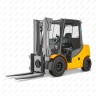 Вилочный автопогрузчик Jungheinrich DFG545 4,5 тонны, дизель