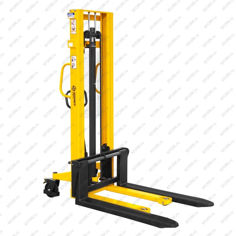 Ручной гидравлический штабелер SMARTLIFT SDA 1530 1,5т 3м, вилы 300-850 мм