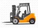 Вилочный дизельный погрузчик UN Forklift FD15T 1,5 тонны