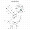 Корпус кнопки подъема-опускания вил для штабелеров SDR 1533/1536/1545S/1645/1656/2036/2045, SDK