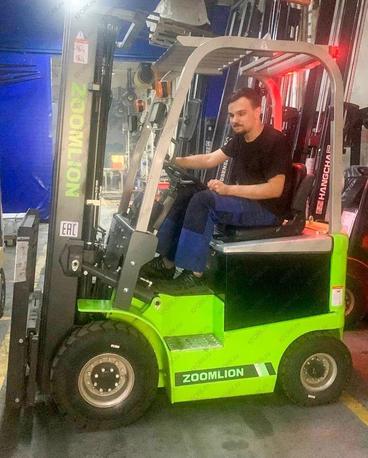 Эл. погрузчик Zoomlion 1,5 т 48/400 В/Ач 4 опоры