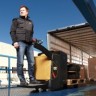 Тележка электрическая  (перевозчик паллет) CAT NPV20N3 со складной платформой