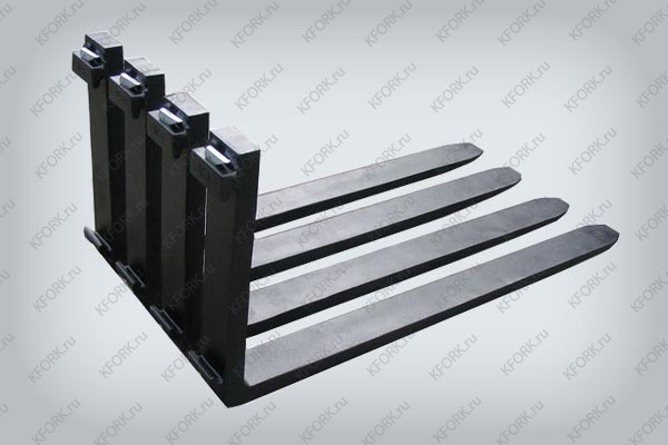 Вилы для погрузчиков (комплект), г/п 3т, кл 3А, 1500х125х45