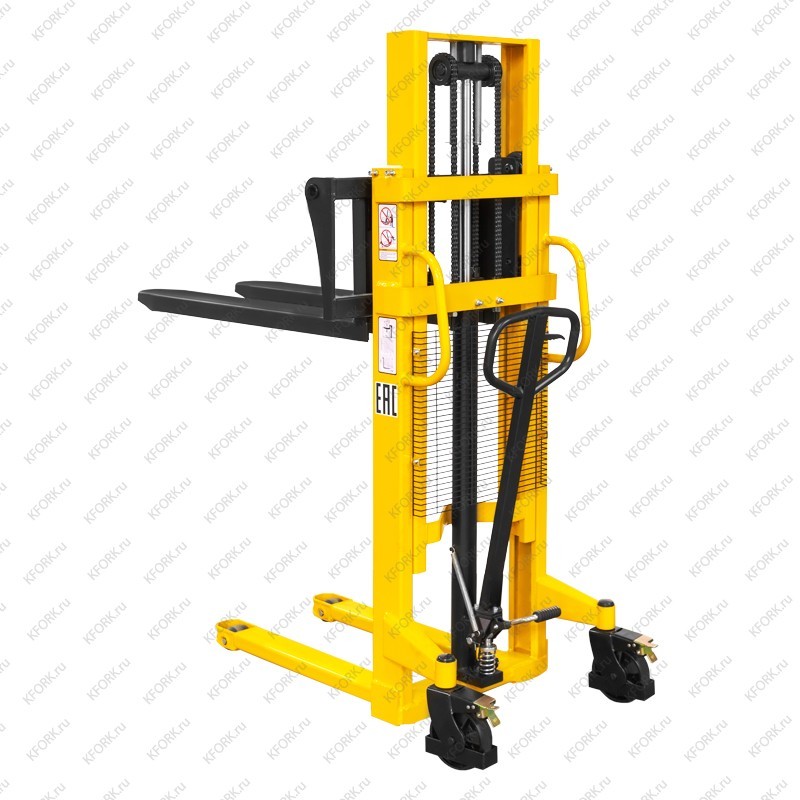 Ручной гидравлический штабелер SMARTLIFT SDJ 1520 1,5т 2м, вилы 310-850 мм