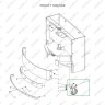 Опорное колесо в сборе с поворотной опорой для штабелеров SDR1536/1545S/1645/1656/2036/2045, SDK
