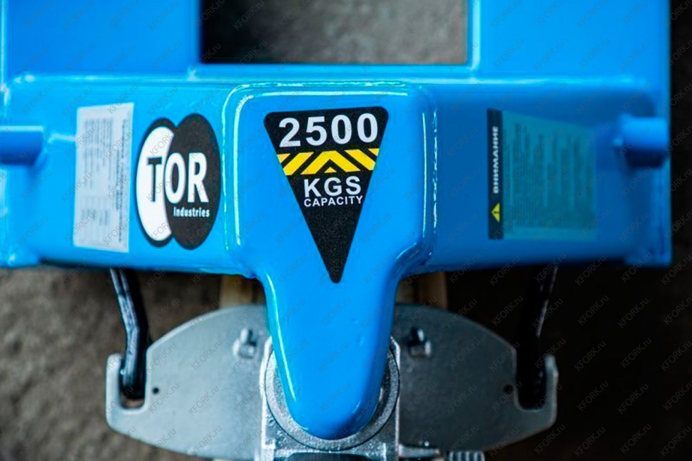 Гидравлическая тележка 2500 КГ 1150 ММ TOR RHP нейлоновые колеса