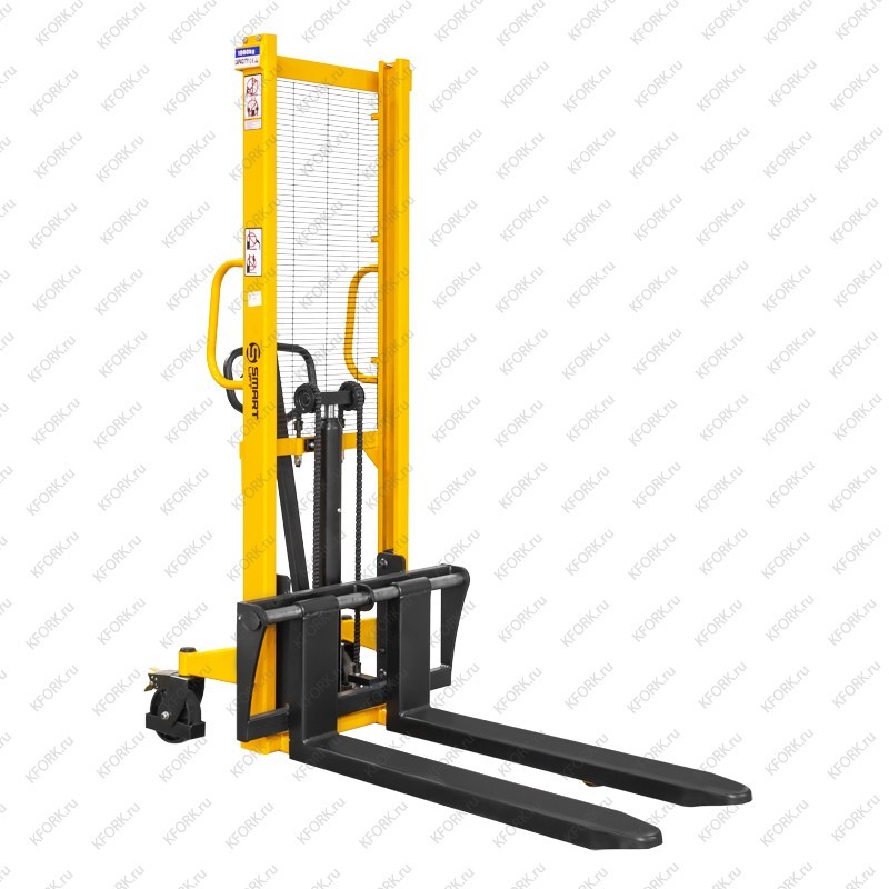 Ручной гидравлический штабелер SMARTLIFT SDJ 2016 2т 1,6м, вилы 310-850 мм
