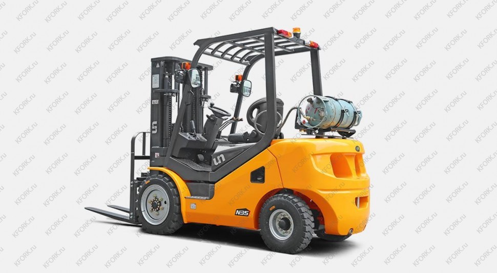 Вилочный газ-бензиновый погрузчик UN Forklift FGL30T 3 тонны