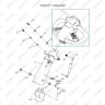 Верхняя часть ручки в сборе для штабелеров SDR 1533/1536/1545S/1645/1656/2036/2045, SDK